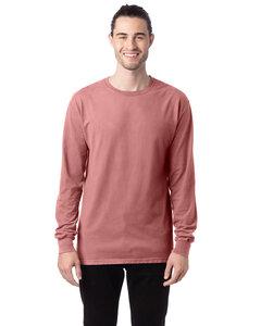 ComfortWash by Hanes GDH200 - Unisex Garment-Dyed Long-Sleeve T-Shirt Color de malva