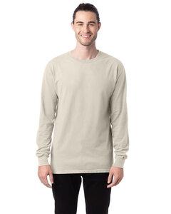ComfortWash by Hanes GDH200 - Unisex Garment-Dyed Long-Sleeve T-Shirt Parchment