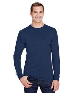 Hanes W120 - Adult Workwear Long-Sleeve Pocket T-Shirt Marina