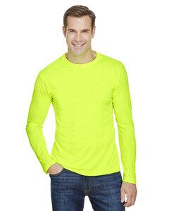 Bayside BA5360 - Unisex 4.5 oz., 100% Polyester Performance Long-Sleeve T-Shirt Lime Green
