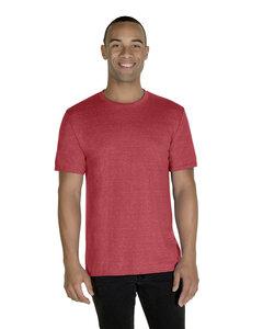 Jerzees 88MR - Adult Snow Heather T-Shirt Red Snow Heather