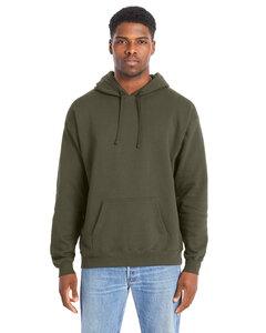 Hanes RS170 - Adult Perfect Sweats Pullover Hooded Sweatshirt Fatiga Verde