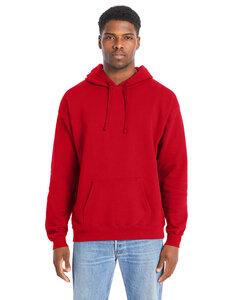 Hanes RS170 - Adult Perfect Sweats Pullover Hooded Sweatshirt Athletic Red