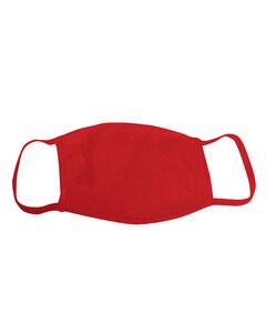 Bayside 9100 - Adult Cotton Face Mask Rojo