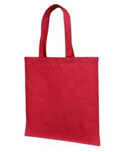 Liberty Bags LB85113 - 12 oz., Cotton Canvas Tote Bag With Self Fabric Handles Rojo