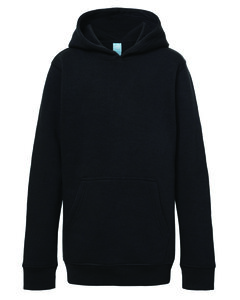 J. America 8880JA - Youth Triblend Pullover Hooded Sweatshirt Black Solid
