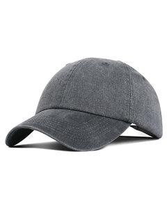 Fahrenheit F470 - Promotional Pigment Dyed Washed Cotton Cap Charcoal