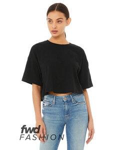 Bella+Canvas 6482 - FWD Fashion Ladies Jersey Cropped T-Shirt Negro