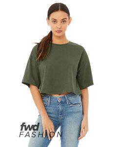 Bella+Canvas 6482 - FWD Fashion Ladies Jersey Cropped T-Shirt Verde Militar