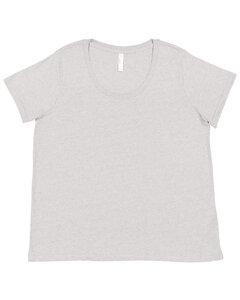 LAT 3816 - Ladies Curvy Fine Jersey T-Shirt Heather