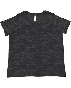 LAT 3816 - Ladies Curvy Fine Jersey T-Shirt Storm Camo