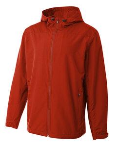 A4 N4264 - Men's Full-Zip Force Windbreaker Jacket Scarlet