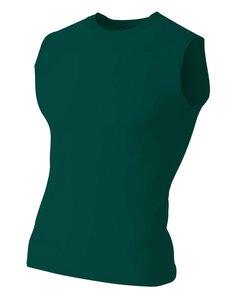 A4 NB2306 - Youth Sleeveless Compression Muscle T-Shirt Verde bosque