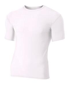 A4 NB3130 - Youth Short Sleeve Compression T-Shirt Blanco