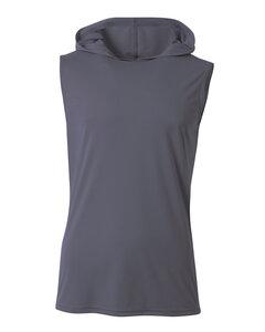 A4 N3410 - Men's Cooling Performance Sleeveless Hooded T-shirt Grafito