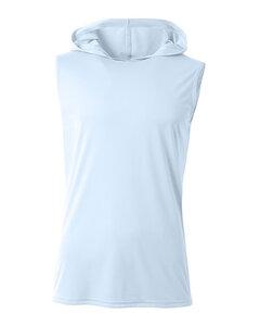 A4 N3410 - Men's Cooling Performance Sleeveless Hooded T-shirt Pastel Blue