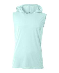 A4 N3410 - Men's Cooling Performance Sleeveless Hooded T-shirt Pastel Mint