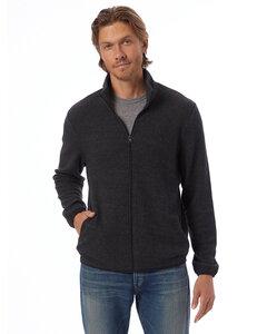 Alternative Apparel 43262RT - Adult Full Zip Fleece Jacket Eco Black