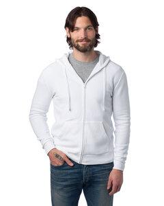 Alternative Apparel 8805PF - Unisex Eco-Cozy Fleece Zip Hooded Sweatshirt Blanco