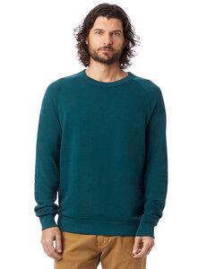 Alternative Apparel 9575ZT - Unisex Washed Terry Champ Sweatshirt Verde azulado oscuro