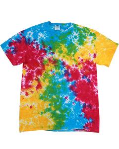 Tie-Dye T1001 - Adult 5.4 oz., 100% Cotton T-Shirt Multi Rainbow