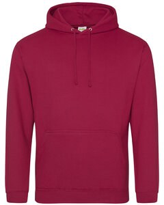 Just Hoods By AWDis JHA001 - Men's 80/20 Midweight College Hooded Sweatshirt Red Hot Chilli