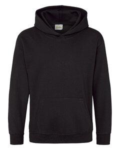 Just Hoods By AWDis JHY001 - Youth 80/20 Midweight College Hooded Sweatshirt Jet Black