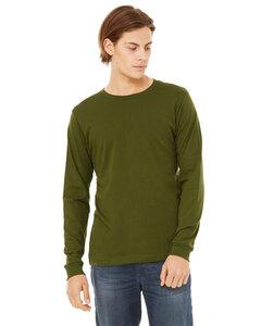 Bella+Canvas 3501 - Men’s Jersey Long-Sleeve T-Shirt Verde Oliva
