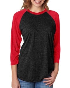 Next Level Apparel 6051 - Unisex Triblend 3/4-Sleeve Raglan