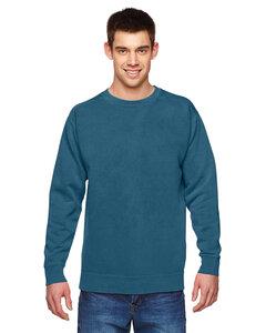 Comfort Colors 1566 - Buzo de prenda teñida de cuello redondo Topaz Blue