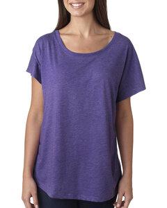 Next Level Apparel 6760 - Ladies Triblend Dolman T-Shirt Purple Rush