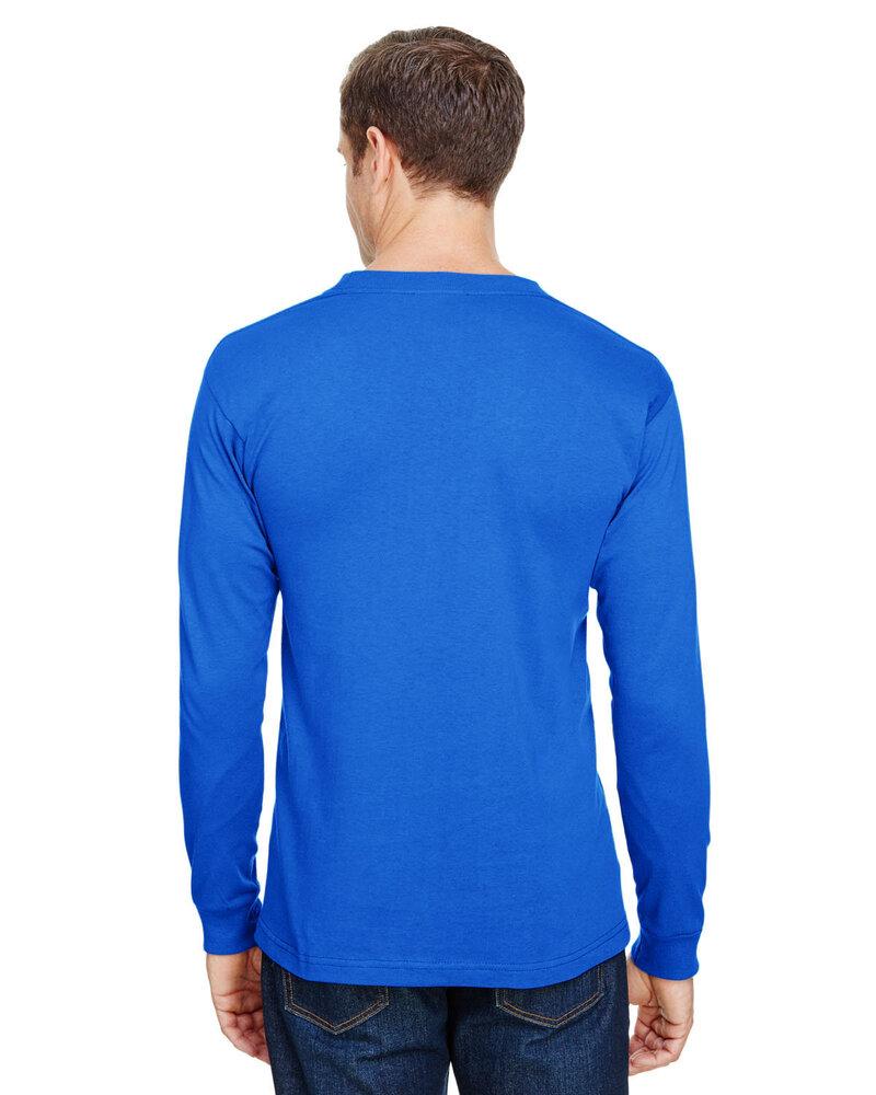 Bayside 3055 - Union-Made Long Sleeve T-Shirt with a Pocket