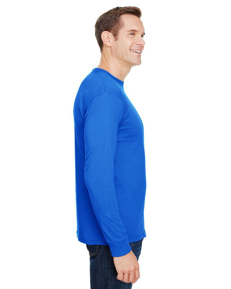 Bayside 3055 - Union-Made Long Sleeve T-Shirt with a Pocket
