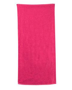 Carmel Towel Company C3060 - Velour Beach Towel Hot Pink