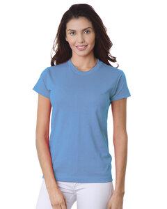 Bayside 3325 - Ladies' USA-Made Short Sleeve T-Shirt Carolina del Azul
