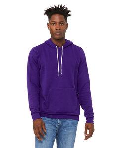 Bella+Canvas 3719 - Poly-Cotton Fleece Pullover Hoodie Team Purple