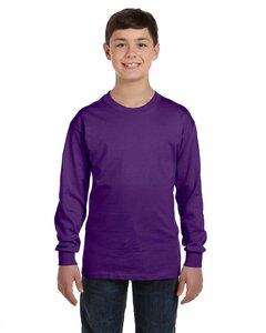 Gildan G540B - Heavy Cotton Youth 5.3 oz. Long-Sleeve T-Shirt Púrpura