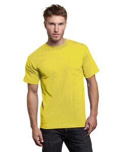 Bayside 7100 - USA-Made Short Sleeve T-Shirt with a Pocket Amarillo