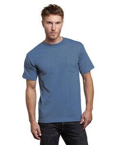 Bayside 7100 - USA-Made Short Sleeve T-Shirt with a Pocket Denim