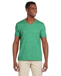 Gildan G64V - Softstyle® 4.5 oz. V-Neck T-Shirt Hthr Irish Green
