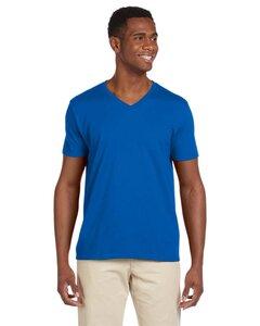 Gildan G64V - Softstyle® 4.5 oz. V-Neck T-Shirt Azul royal