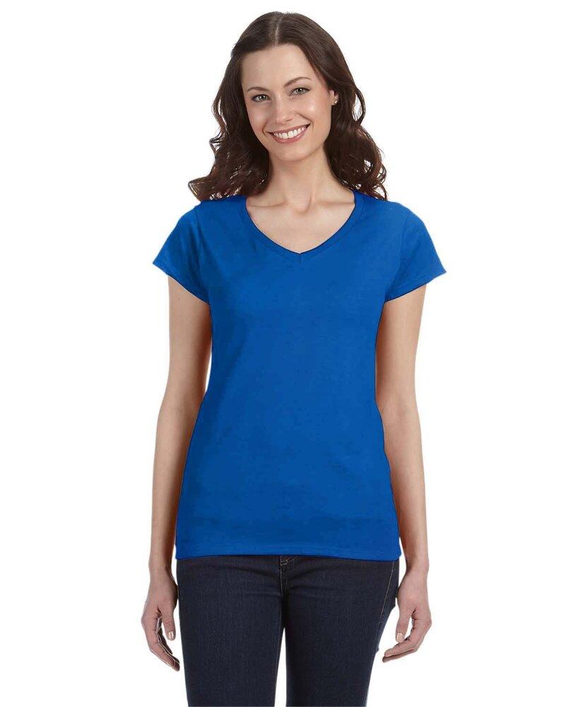 Gildan G64VL - Softstyle® Ladies 4.5 oz. Junior Fit V-Neck T-Shirt