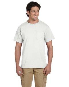 Jerzees 29P - 5.6 oz., 50/50 Heavyweight Blend™ Pocket T-Shirt  Blanco