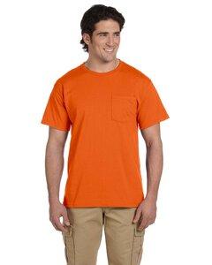 Jerzees 29P - 5.6 oz., 50/50 Heavyweight Blend™ Pocket T-Shirt  Seguridad de Orange