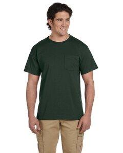 Jerzees 29P - 5.6 oz., 50/50 Heavyweight Blend™ Pocket T-Shirt  Bosque Verde