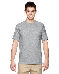 Jerzees 29P - 5.6 oz., 50/50 Heavyweight Blend™ Pocket T-Shirt  Athletic Heather