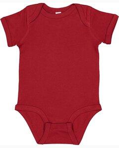 Rabbit Skins 4400 - Infant Baby Rib Bodysuit Garnet