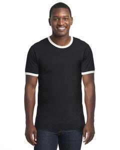 Next Level Apparel 3604 - Unisex Ringer T-Shirt Black/Natural