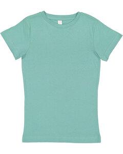 LAT 2616 - Girls' Fine Jersey Longer Length T-Shirt Saltwater