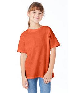 Hanes 5480 - Youth ComfortSoft® Heavyweight T-Shirt Texas Naranja